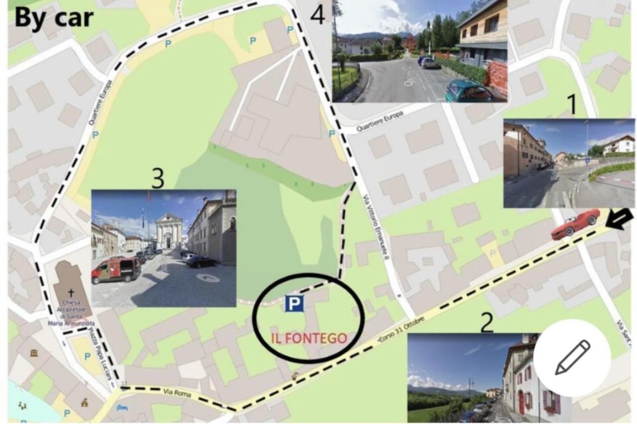 Il Fontego Mel Exterior foto